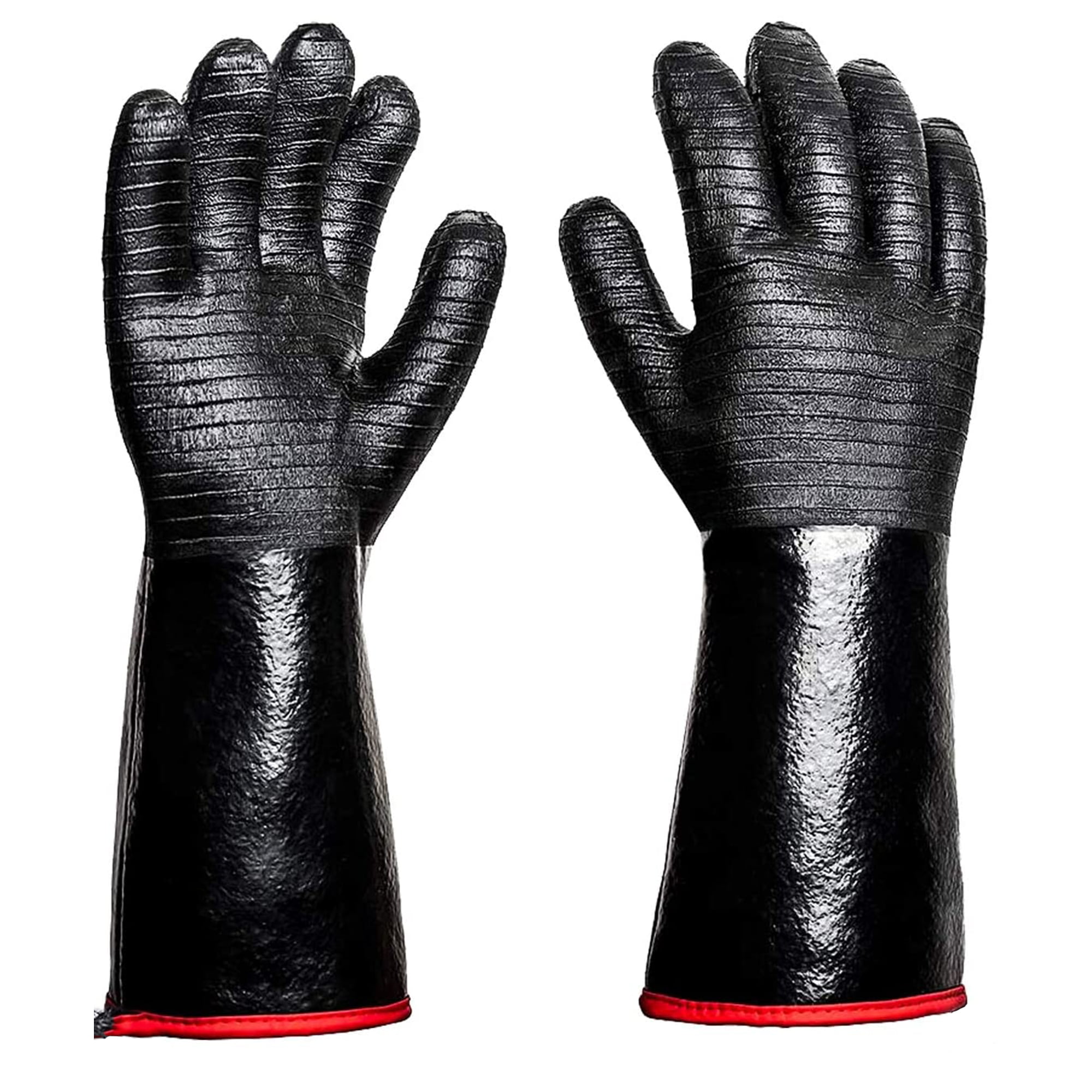 G & F 8115 Heat Resistant Leather Gloves, 15-Inch Extra Long Cuff, Premium  Cowhide Grain Leather, Barbecue, Fireplace, Grill and BBQ Gloves,.., By G F  Products - Walmart.com