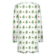 thumbnail image 4 of Puntoco Coat Chaqueta Rebeca Estampada Floral De Manga Larga Con Cuello Redondo A La Moda Para Mujer Liquidación Puntoco Puntoco-1, 4 of 5