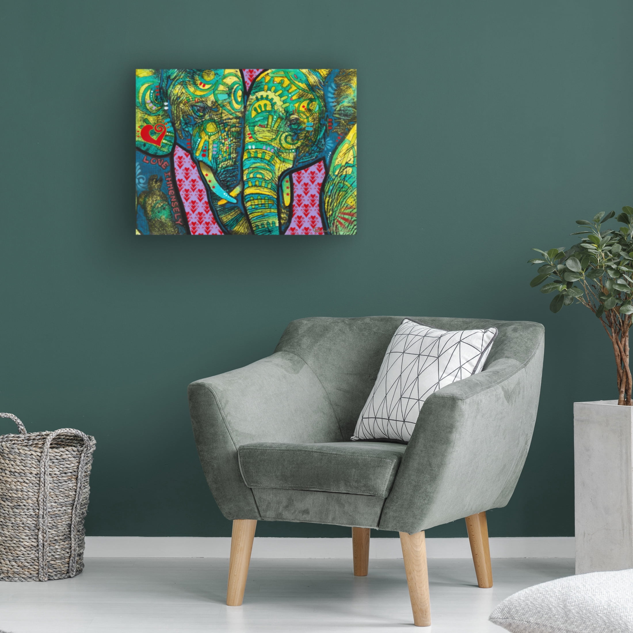 Canvas Wall Art - Dean Russo 'Love Immensely' Wall Art for Living Room, Bedroom, or Office Décor by Trademark Fine Art - 19 x 14 Inches