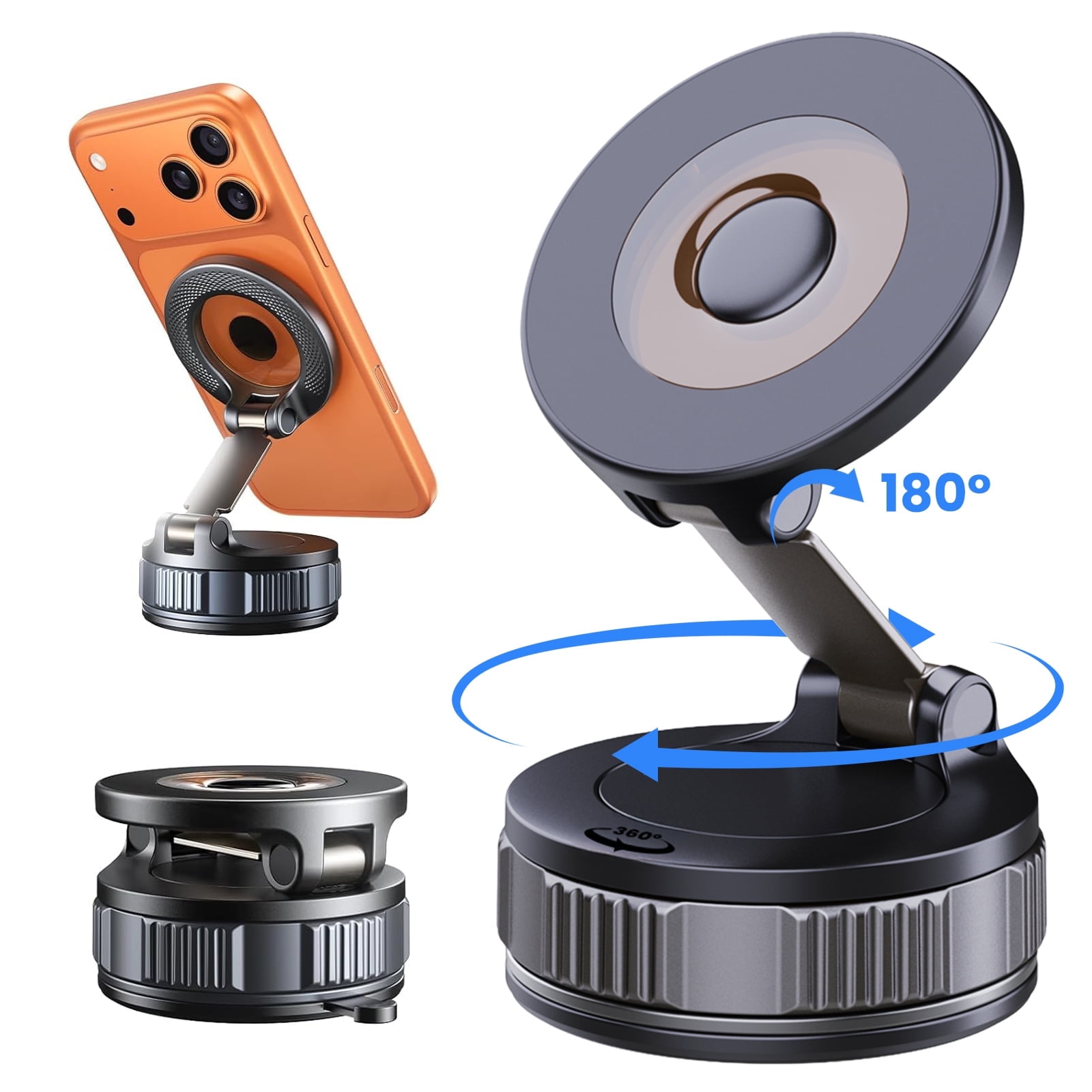 Etepehi Magnetic Car Mount 360° Adjustable, Black