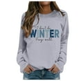 thumbnail image 2 of Fall Sweatshirts for Women 2025 I Don't Do Winter Very Well Sweatshirt Long Sleeve Crewneck Graphic Pullover Tops, 2 of 5