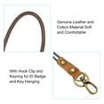 thumbnail image 4 of Uxcell 19 Inch Leather Lanyard Leather Rope Wristlet Bracelet Keychain Wrist Strap Brown 4 Pack, 4 of 5