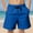 Blue, variant on Boys Shorts Sport Shorts Summer Knee Length Solid Jogger Shorts Casual Pants Elastic Waist Short Black 6-7Years