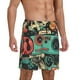 thumbnail image 2 of Fotbe Retro Pop Art Collage Pantalones Cortos de Pijama para Hombre, Ropa de Dormir, Pantalones de Pijama Cortos para Hombre-X-Large, 2 of 6
