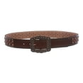 thumbnail image 3 of 1 1/2" Womens Western Snap On Studded Leather Belt, 3 of 4