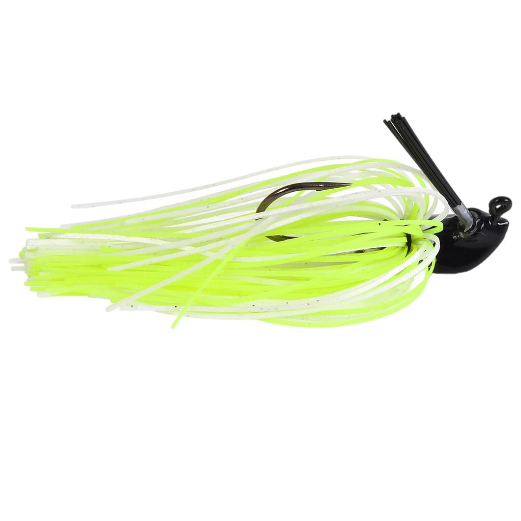 5 Pack MC Custom Lures Weedless Brush Jig – Black/Blue, Junebug, Watermelon, Red