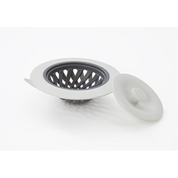 Full Circle Home Sink Strainer/Stopper Gray/White, 1 Count