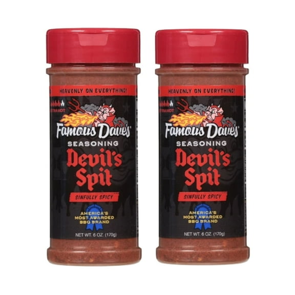 (2 Pack) Famous Dave's Devil's Spit Seasoning 6 oz