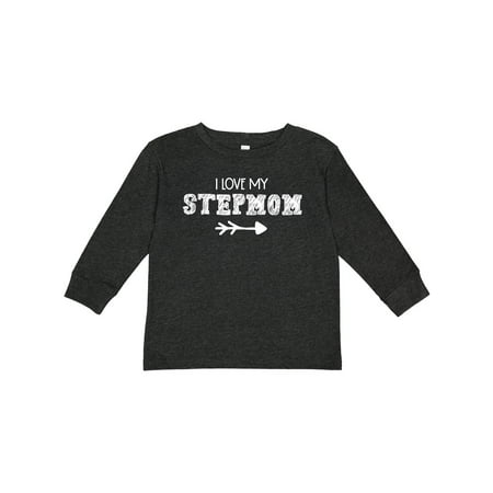 

Inktastic I Love My Stepmom with Arrow Gift Toddler Boy or Toddler Girl Long Sleeve T-Shirt