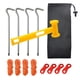 thumbnail image 1 of Signo de interrogación, 7 tipos de aleación de aluminio, clavo de tierra, tienda de campaña, dosel, accesorios, cuerda a prueba de viento, martillo, traje Ding, 1 of 5