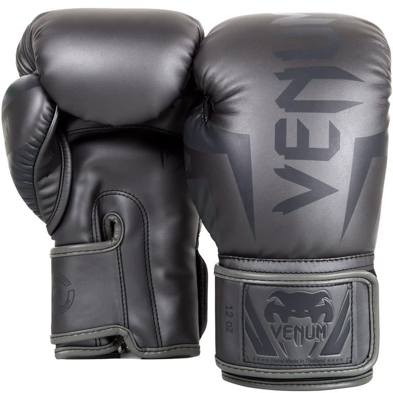 Venum Elite Boxing Gloves, Grey, 12 oz