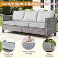 thumbnail image 4 of XIZZI 6-Pieces Wicker Patio Furniture Sets, Outdoor Furniture Sectional Sofa with Swivel Chairs, ottomans, All-Weather Rattan Outdoor Conversation Set for Porch, Patio, Backyard-Gray, 4 of 8