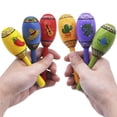 thumbnail image 6 of JOYIN 12 Mini Wooden Fiesta Maracas 6 Designs Noisemaker for Mexican Fiesta, Cinco De Mayo Party Favors, Musical Fun, Birthday Parties, Luau Party, Carnivals, Taco Tuesday Event, Educational Toys, 6 of 7
