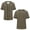 Army Green, variant on Women's Solid Color Baseball Jersey, Button-Up Short Sleeve Hip Hop T-Shirt, Casual Streetwear Top Army Green XXL(XXL)