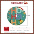 thumbnail image 2 of Rateoe Ho Ho Ho Pattern Christmas Tree Skirt with Ties, Christmas Tree Decorations, Farmhouse Christmas Decor Xmas Holiday Decorations-48", 2 of 6