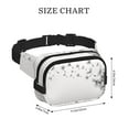 thumbnail image 2 of Lafuoo Dandelion Blowing In The Wind Pattern Square Double Layer Waist Bag, Adjustable Buckle Bag Accessories for Men and Women-One Size, 2 of 5