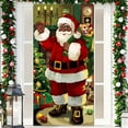 thumbnail image 5 of ToyKingdee Christmas Door Cover Decoration Xmas Large Photography Background Banner Porch Sign for Winter Indoor Outside Front Door Banner Farmhouse Party Supplies, 5 of 6