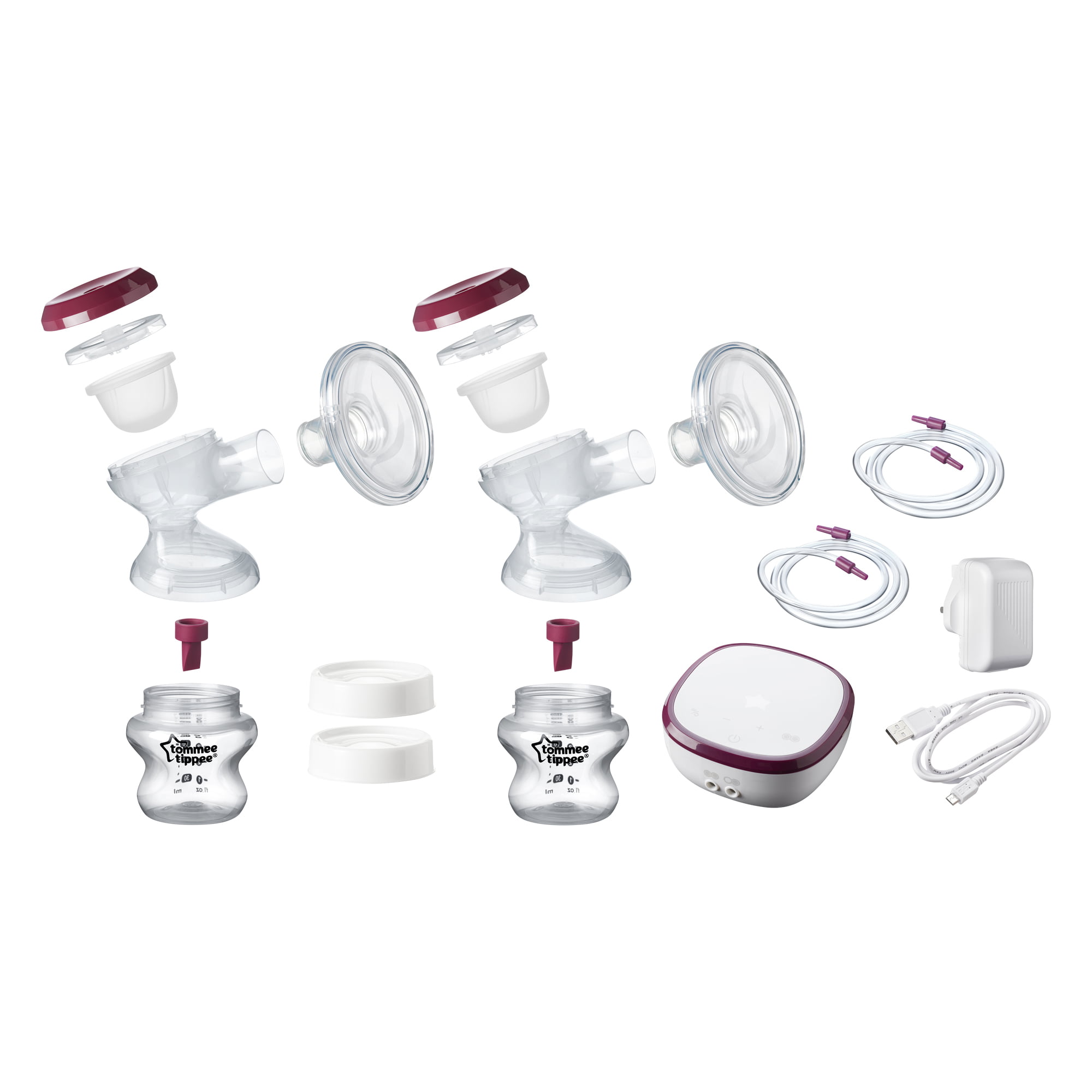 Tommee Tippee Made for Me Double Electric Breast Pump - USB Rechargeable
