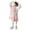 Pink, variant on 6-16Y Kids Girls Thickened Hooded Bathrobe Soft Cozy Long Pajamas Robe with Belt