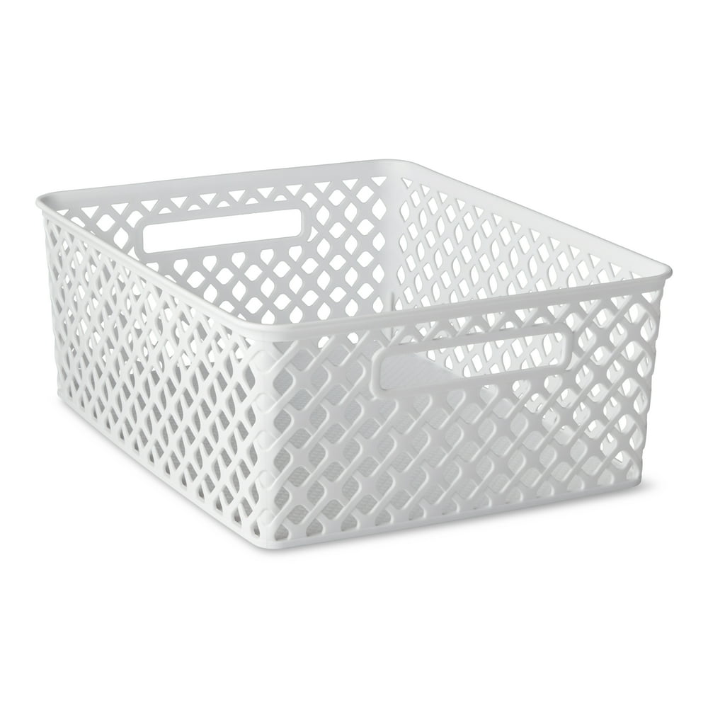 Mainstays Decorative Storage Basket, 14" x 11"