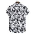 thumbnail image 6 of TIHLMK Mens Tshirts Mens Fashion Ethnic Short Sleeve Casual Printing Hawaiian Shirt Blouse T-shirt, 6 of 8