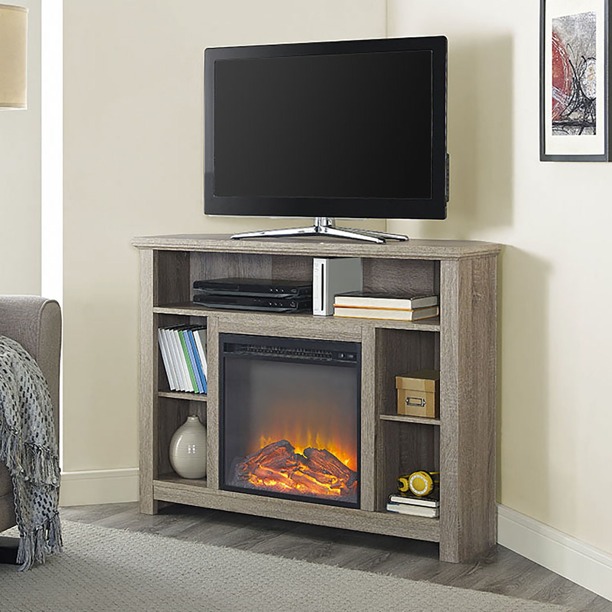 Manor Park Tall Corner Fireplace Tv Stand For S Up To 48 Manor Park Tall Corner Fireplace Tv Stand For S Up To 48 Driftwood Com