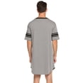 thumbnail image 4 of Ekouaer Mens Sleepshirt V Neck Short Sleeve Nightgown Comfy Soft Loose Pajama Shirts, 4 of 6