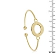 thumbnail image 2 of SuperJeweler Gold Bangle Bracelets for Women, O Initial Bracelet in Yellow Gold, Stylish Initial Bracelet Jewelry Gift for Women, 2 of 2