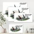thumbnail image 4 of Designart ' Vintage Countryside Two Birds In Lake ' Farmhouse Canvas Wall Art Print, 4 of 4