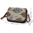 thumbnail image 2 of Animal Print Leaves Beige Background Vintage Crossbody Bag For Women Medium Leather Hobo Bags Shoulder Bag Classic City Leather Satchels, 2 of 8