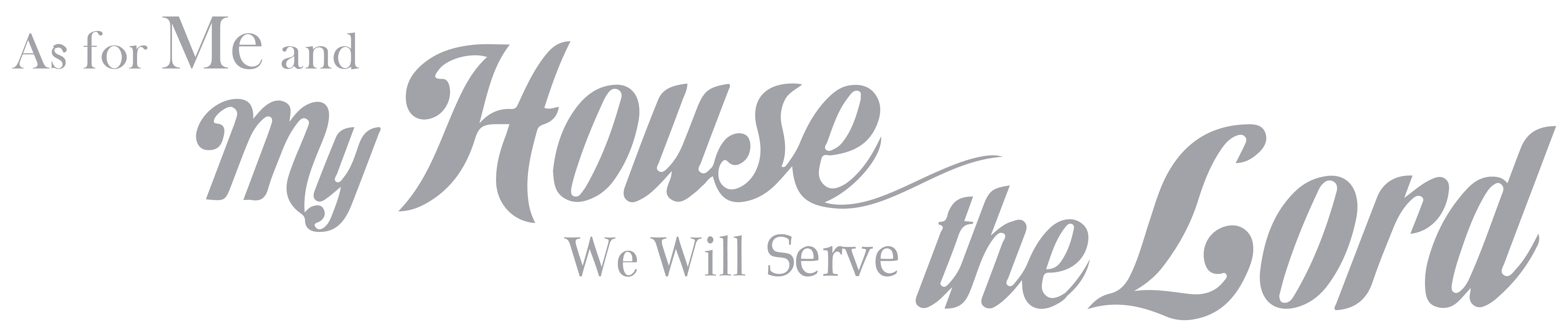 As for me and my house we will serve the Lord Vinyl Decal Sticker Quote