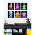 thumbnail image 4 of Drsoum Gamer Room Art for Boys Wall Art Neon Gaming Room Decor Game Poster Wall Decor Teenage Boy Room 8x10in6pcs Black Framed, 4 of 6