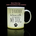 thumbnail image 2 of Waldeal I'd Rather Be Home With My Dog Coffee Mug 11 oz, Gifts for Dog Lover, Dog Mom Tea Cup, Funny Gift for Birthday Christmas From Daughter Mother Wife Aunt Grandma Grandpa Uncle, 2 of 7