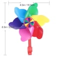 thumbnail image 2 of Molino de viento con forma de flor para manillar de bicicleta infantil, decoración para patinete infantil (poste largo rojo), 2 of 7