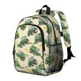 thumbnail image 2 of Tractor and Clouds Cream Pattern Backpack for School, Cute School Bag with Adjustable Shoulder Straps and Padded Back, 15"x11.42"x5.5", 2 of 5