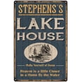 thumbnail image 1 of STEPHENS'S Lake House Blue Cabin Home Decor 16 x 24 Matte Finish Metal 116240038181, 1 of 1