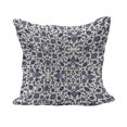 thumbnail image 1 of Orient Fluffy Throw Pillow Cushion Cover, Moroccan Floral Pattern Victorian Rococo Baroque Design, Decorative Square Accent Pillow Case, 16" x 16", Vermilion Indigo, by Ambesonne, 1 of 5