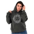 thumbnail image 4 of Celestial Sun Symbolic Spirit Animal Hoodie Sweatshirt Women Brisco Brands L, 4 of 6