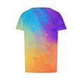 thumbnail image 5 of Enjoytime T Shirts For Women Colorful Printed Short Sleeve Crew Neck Top Loose Comfy Soft Woman's Tee Shirt Tops, 5 of 7
