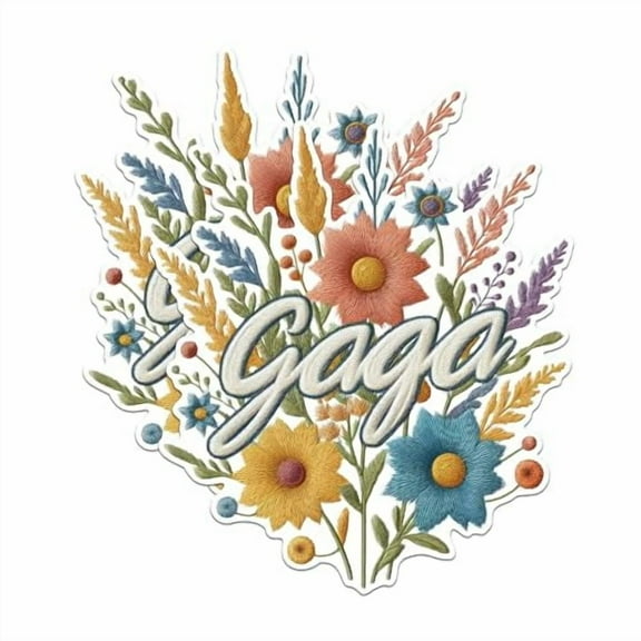 (2 Pack) Floral Name Magnets - Personalized Flower Magnets - Embroidered Floral Magnets for Home Decor- 5" On Longest Side - for Fridges, Toolboxes, Cars - Made in USA - MAG2553