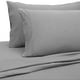 Malina Cotton Jersey Bed Sheet Set, Fresh Linen, Dark Gray, Queen ...