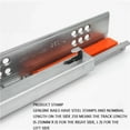 thumbnail image 4 of 1Pair Rebound Press Push To Open Under Mount Furniture Kitchen Bath Drawer Slide Rail Runner 25KG, 4 of 5