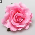 thumbnail image 2 of HEVIRGO 2Pcs Women Sweet Big Rose Blossom Flower Hair Clip Wedding Bridal Hairpin Brooch Pin, 2 of 10