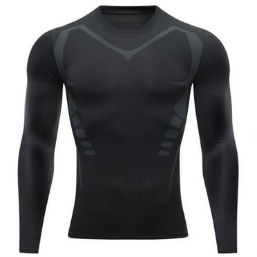 Grey Compression Shirts For Men Men Compression Shirts Men Short Sleeve ...