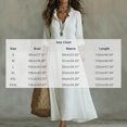 thumbnail image 3 of Tumotour A-Line Long Dress for Women Plus Size Solid V-Neck Long Sleeve Fall Tunic Dress Going Out Dress, 3 of 5