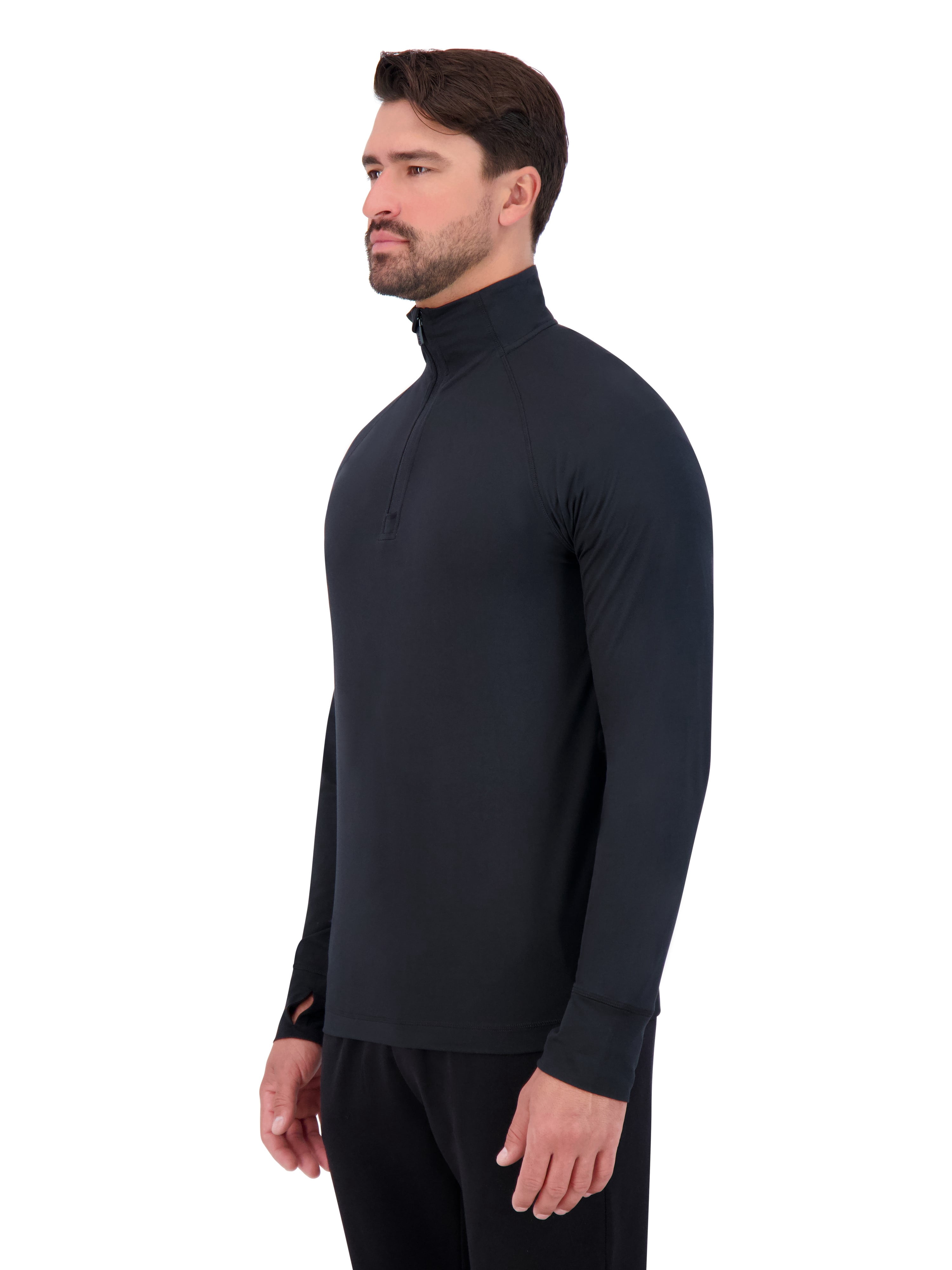 Gaiam Men’s Commuter Quarter-Zip Pullover with Long Sleeves, Sizes S-XL