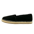 thumbnail image 2 of JOLIEE Espadrilles Comfort Round Toe Black Size 7 Women's Flats, 2 of 8