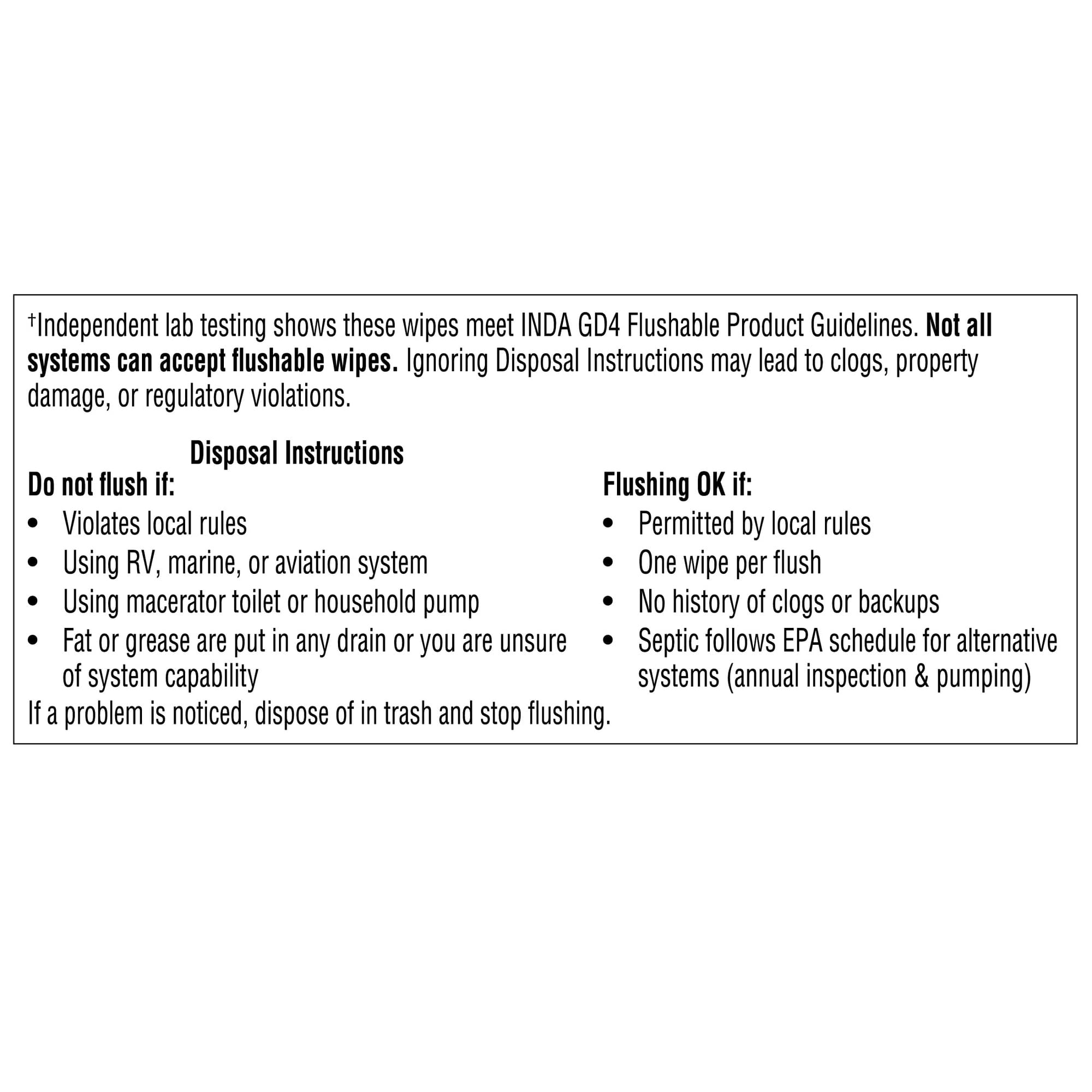 Fresh Scent Flushable Wipes, 10 Resealable Packs, 420 Total Flushable