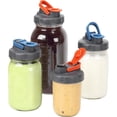 thumbnail image 1 of Mason Jar Lids Lids Solight, boca ancha, boquilla, tapa abatible, paquete de 4, 1 of 6