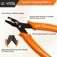 thumbnail image 2 of LEONTOOL Mini Bead Crimping Pliers 5 Inches Bead Crimper Tools 2 Notches for Jewelry Making Jewelry Crimping Tool Bead Crimping Tool for 2mm & 3mm Beads and Micro Tubes Wire Craft DIY Projects, 2 of 7